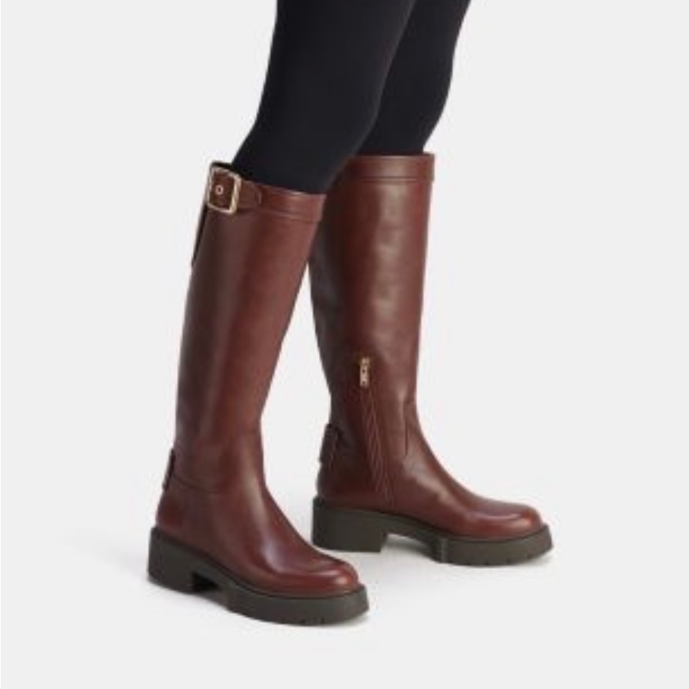 NIB COACH Women’s LILLI Buckle Boots - Picture 2 of 6